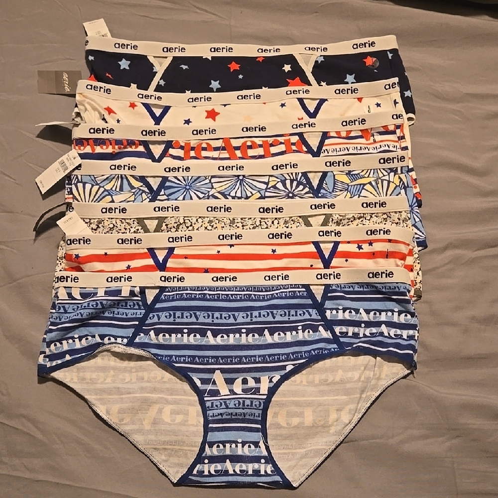 7 Pairs Aerie Brief Panties Intimates